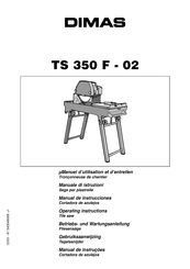 DIMAS TS 350 F-02 Betriebs- Und Wartungsanleitung