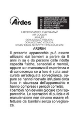 ARDES AR5R04 Bedienungsanleitung