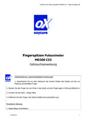 oxycure MD300 C53 Gebrauchsanweisung