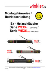winkler WEX5W-Serie Montagehinweise Und Betriebsanleitung
