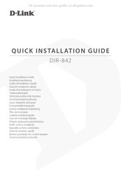D-Link DIR-842 AC1200 Installationsanleitung