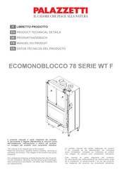 Palazzetti ECOMONOBLOCCO 78 WT F Serie Produkthandbuch