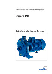 KSB Emporia MB-550T2 Betriebs-/Montageanleitung
