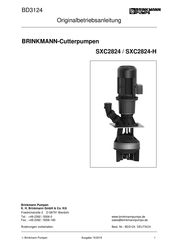 Brinkmann SXC2824-H/730 Originalbetriebsanleitung