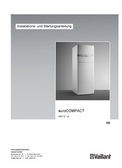 Vaillant auroCOMPACT VSC D 146/4-5 190 Installations- Und Wartungsanleitung