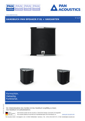 Pan Acoustics P 01-Pi Handbuch