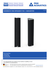 Pan Acoustics P 04-Pi 100V Handbuch