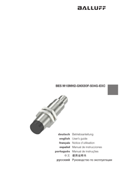 Balluff BES M18MH2-GNX80F-S04G-EXC Betriebsanleitung