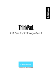 Lenovo L13 Gen 2 Bedienungsanleitung