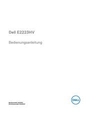 Dell E2223HV Bedienungsanleitung