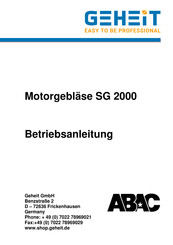 ABAC SG 2000 Betriebsanleitung