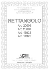 Gessi RETTANGOLO 20001 Montageanleitung