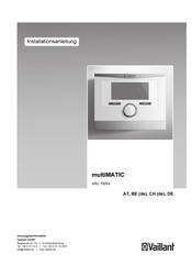 Vaillant multiMATIC VRC 700f/4 Installationsanleitung