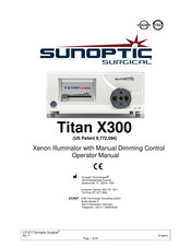 Sunoptic Surgical Titan X300 Gebrauchsanleitung