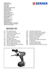 Berner BACHDD 18V Originalbetriebsanleitung