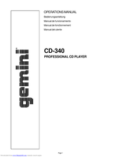 Gemini CD-340 Bedienungsanleitung