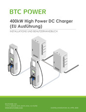 BTCPower 400kW High Power DC Ladesäule Installations- Und Benutzerhandbuch