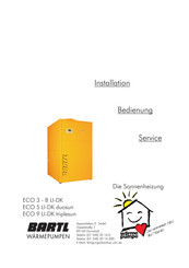 BARTL-Wärmepumpe ECO 3 LI-DK Installation / Bedienung / Service