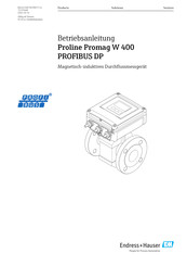 Endress+Hauser Proline Promag W 400 Betriebsanleitung