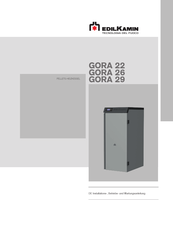 EdilKamin GORA 26 Installations-, Betriebs- Und Wartungsanleitung