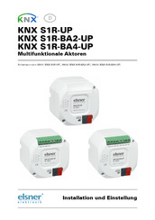 elsner elektronik KNX S1R-UP Installation Und Einstellung