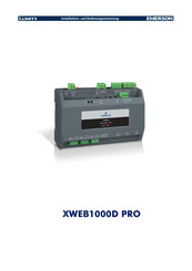 Emerson Lumity XWEB1000D PRO Installations- Und Bedienungsanweisung