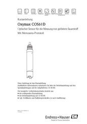 Endress+Hauser Oxymax COS61D Kurzanleitung