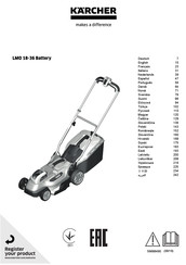 Kärcher LMO 18-36 Battery Originalbetriebsanleitung