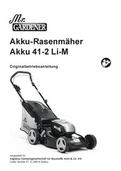 Mr. Gardener Akku 41-2 Li-M Originalbetriebsanleitung