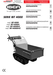IBEA IBT-4000DHZ Bedienungs- Und Wartungsanleitung