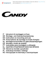 Candy CFT610/3X Montage- Und Gebrauchsanweisungen