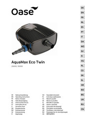 Oase AquaMax Eco Twin 30000 Gebrauchsanleitung