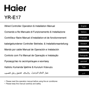 Haier YR-E17 Betriebs- / Installationsanleitung