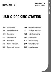 Deltaco USBC-HDMI18 Benutzerhandbuch