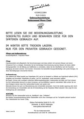 Trendline Moon Chair Gebrauchsanleitung