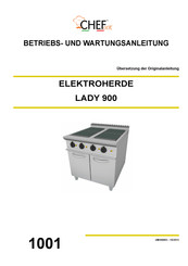 CHEFOOK LADY 900 Betriebs- Und Wartungsanleitung