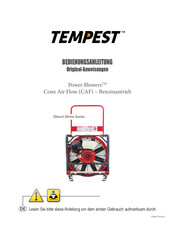 Tempest Power Blowers Cone Air Flow Bedienungsanleitung