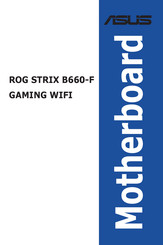 Asus Republic Of Gamers STRIX B660-F GAMING WIFI Bedienungsanleitung
