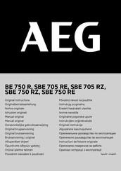 AEG SBE 705 RZ Originalbetriebsanleitung
