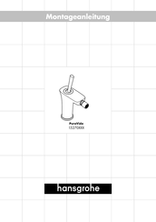 HANSGROHE PuraVida 15270400 Montageanleitung