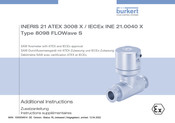bürkert 8098 FLOWave S Zusatzanleitung