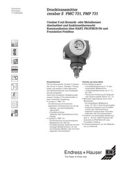 Endress+Hauser Cerabar S PMC 731 Technische Information