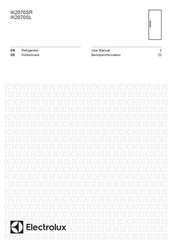 Electrolux IK2070SL Benutzerinformation