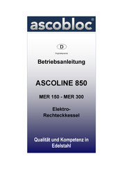 ascobloc ASCOLINE 850 MER 150 Betriebsanleitung