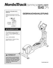 ICON Health & Fitness NordicTrack SPACESAVER SE7i Gebrauchsanleitung