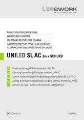 led2work UNILED SL AC 3m + SCHUKO Betriebsanleitung
