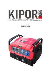 Kipor FME DF-8000 Gebrauchsanleitung
