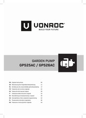 VONROC GP526AC Bersetzung Der Originalbetriebsanleitung