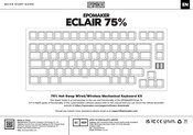Epomaker ECLAIR 75% Schnellstartanleitung