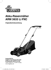 Mr. Gardener ARM 3633 Li PXC Originalbetriebsanleitung